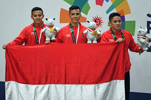  Medali Emas Nomor Beregu Putra Pencak Silat Seni Asian Games 2018