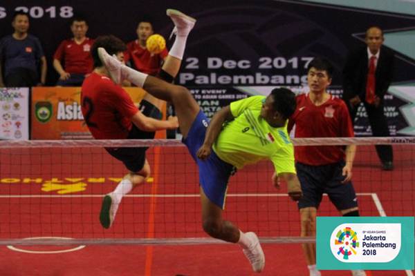  ASIAN GAMES 2018: Hajar Korsel, Indonesia ke Final Sepak Takraw Regu Putra