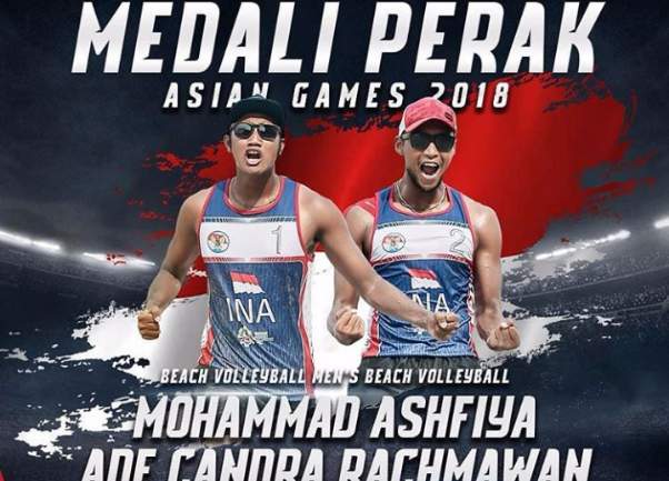  Asian Games 2018: Tim Bola Voli Pantai Putra Sumbang Perak