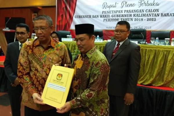  Gubernur dan Wakil Gubernur Terpilih Kalbar Bakal Dilantik Presiden Jokowi