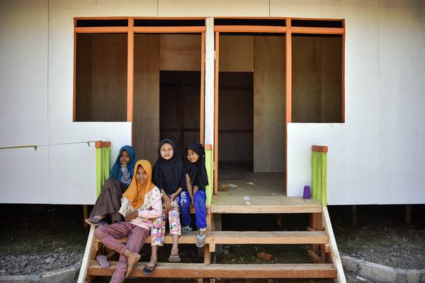  Rumah Sementara Korban Gempa Lombok