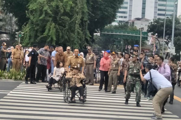  Diresmikan, Ini Penampakan Pelican Crossing Halte BI Transjakarta