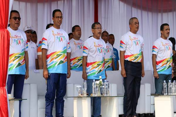 Gubernur DKI Jakarta Anies Baswedan membuka acara tersebut di kawasan Monumen Nasional (Monas) bagian selatan, Minggu (9/9/2018)/Humas Pemprov DKI. 