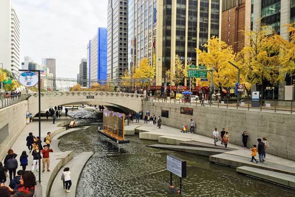  Jokowi Kagumi Upaya Pemkot Seoul Bikin Sungai Cheongyecheon Bersih