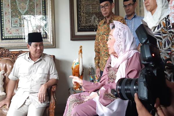  PILPRES 2019: Prabowo Temui Istri Almarhum Gus Dur