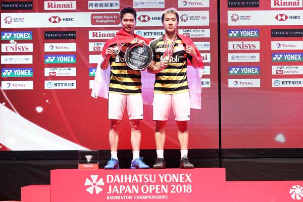  Kevin Sanjaya/Marcus Fernaldi Juara Japan Open 2018