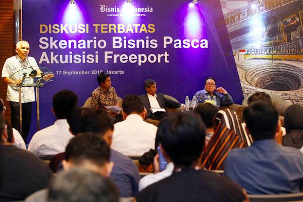  Bisnis Indonesia Gelar Diskusi Skenario Bisnis Pasca Akuisisi Freeport