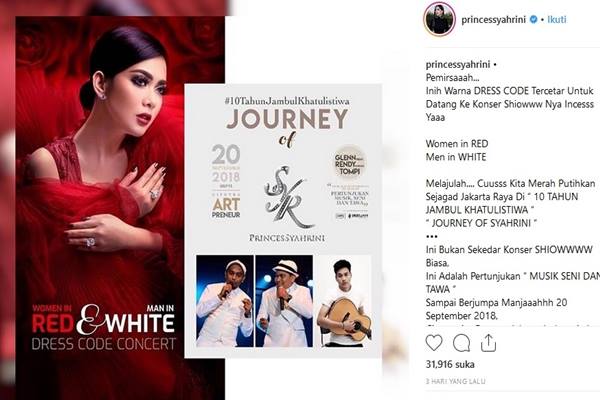  Syahrini Beri Hadiah Cincin Emas untuk Pembeli Tiket Konsernya Seharga Rp25 Juta