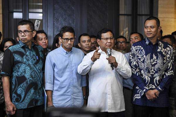  Prabowo-Sandi Tiba di KPU, Siap-Siap Ambil Nomor Urut