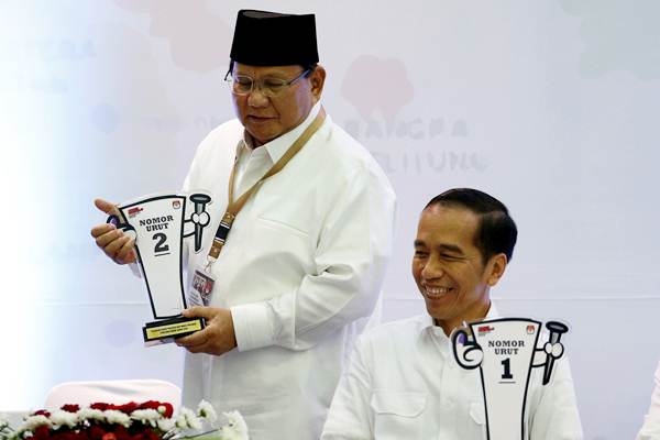  Deklarasi Pemilu Damai, Jokowi & Prabowo Terlihat Banyak Berbincang