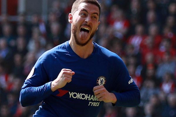 Penyerang Chelsea FC Eden Hazard/Reuters-Ian Walton