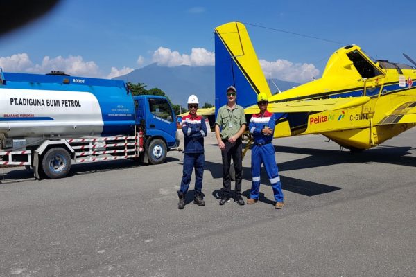  Air Tractor Bawa 4.000 liter Solar ke Palu