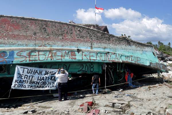  Kapal Terseret Gelombang Tsunami di Palu Utara