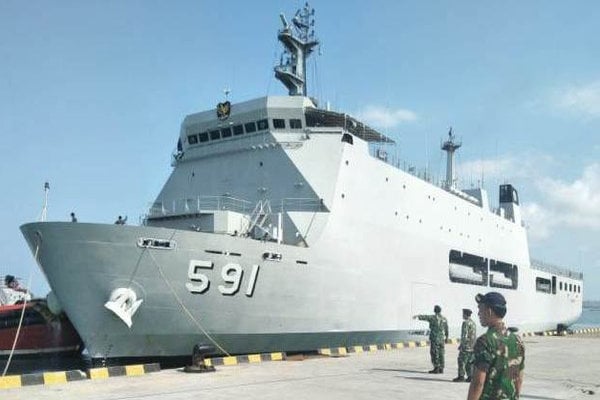  Jelang Pertemuan IMF-WBG, 2 Kapal Perang TNI-AL Debarkasi di Benoa