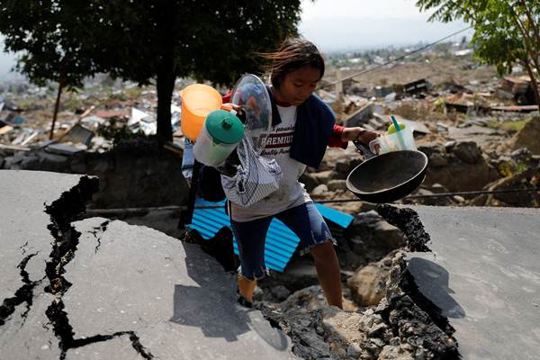  Gempa Kembali Guncang Palu, Pengungsi Panik