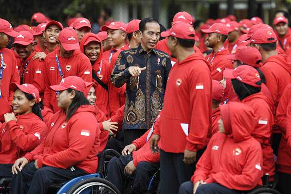  Presiden Jokowi Tonton Langsung Asian Para Games 2018