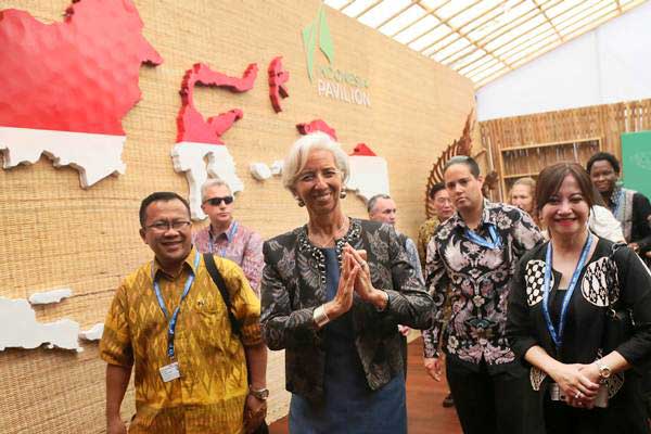  Lagarde Analogikan Annual Meetings IMF-WBG dengan Tradisi Canang Sari Bali