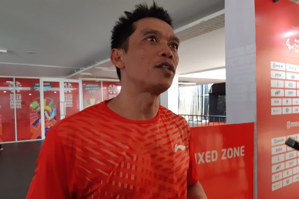  Ukun Rukaendi Lolos ke Final Tunggal Putra Bulu Tangkis Asian Para Games