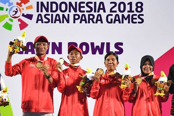  Kacung dan Julia Verawati Sumbang Emas dari Lawn Bowls