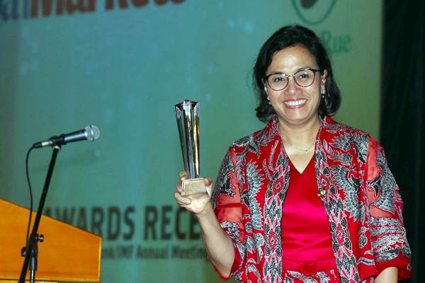 Sri Mulyani Terima Penghargaan Menteri Keuangan Terbaik untuk Asia Pasifik