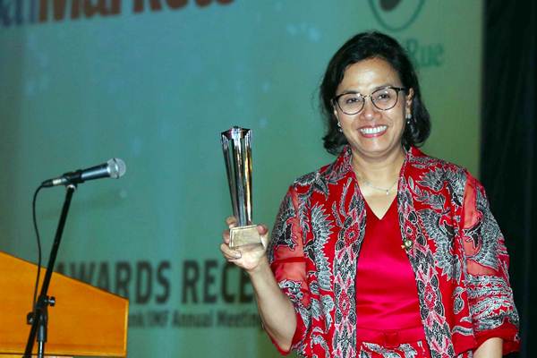  Sri Mulyani Terima Penghargaan Menteri Keuangan Terbaik untuk Asia Pasifik