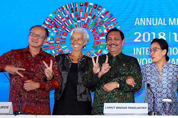  Tutup Pertemuan IMF-Bank Dunia, Begini Gaya Luhut Pandjaitan dan Christine Lagarde