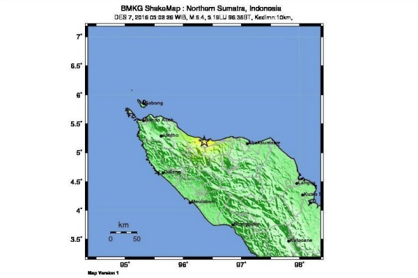 Gempa Aceh Barat Tak Picu Tsunami