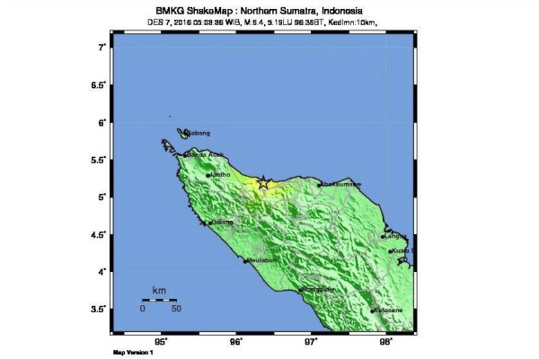  Gempa Aceh Barat Tak Picu Tsunami