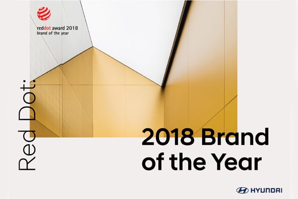  Hyundai Motor Menang Red Dot: Brand of the Year 2018