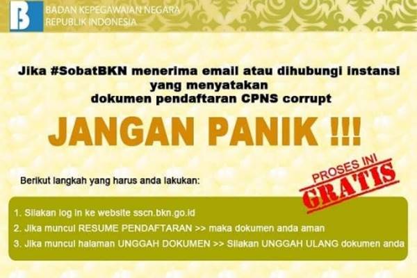  Pendaftaran CPNS 2018 Ditutup, 900 Ribu Orang Harus Registrasi Ulang