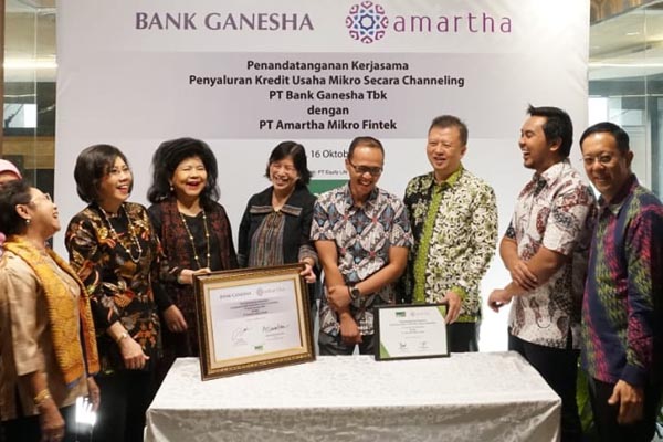  Bank Ganesha Gandeng Amartha untuk Penetrasi ke Pengusaha Mikro