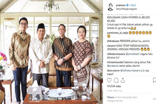  Prabowo Ulang Tahun ke-67, Riuhnya Komentar Warganet di Instagram 