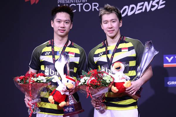 Kevin Sanjaya/Marcus Gideon Juara Denmark Open 2018