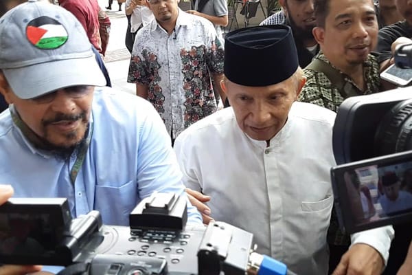  Kunjungi KPK, Amien Rais Enggan Komentari Kedatangannya