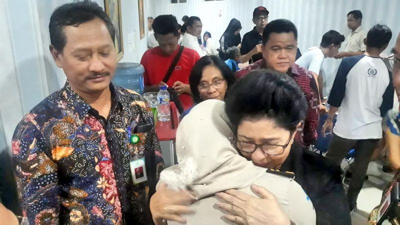  Menkes Kunjungi RS Polri untuk Lihat Penanganan Korban Lion Air JT-610