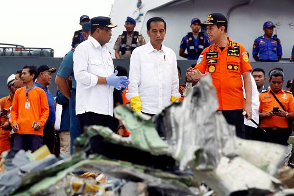  Presiden Jokowi Tinjau Posko Evakuasi Terpadu Korban Lion Air JT610