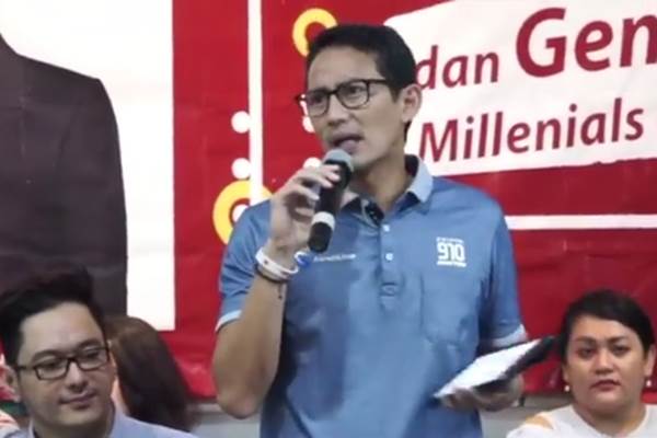  Kata Sandiaga Uno Soal Politik Julid, Nyinyir, dan Baper: It is so un-faedah 