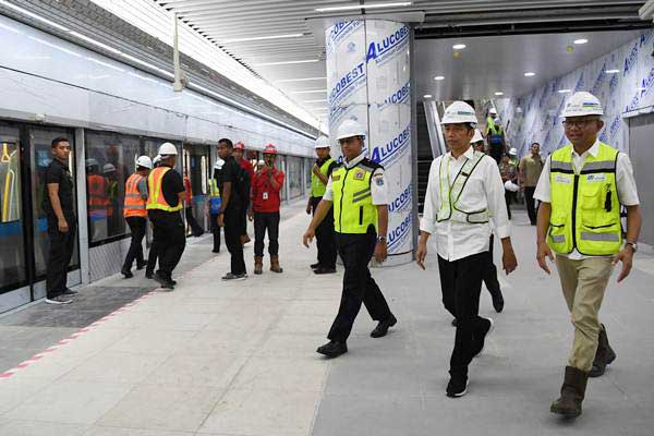  Presiden Jokowi: Proyek MRT Beroperasi Maret 2019