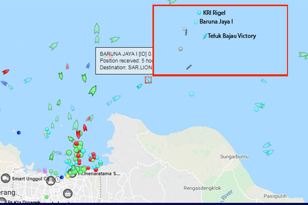  3 Kapal Kepung Lokasi CVR Lion Air PK-LQP