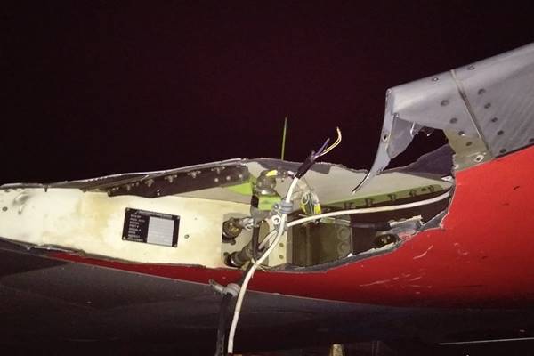  INSIDEN LION AIR di bengkulu : Kemenhub Investigasi Pesawat Senggol Tiang