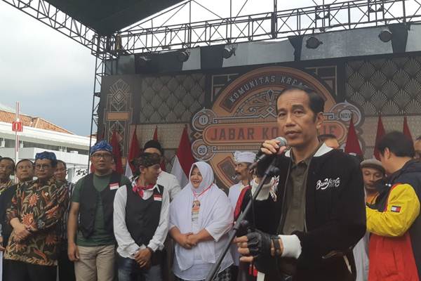  Presiden Jokowi Hadiri Deklarasi Jabar Kondusif di Bandung