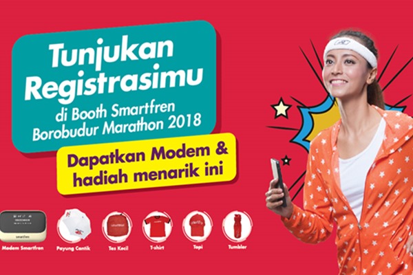  Smartfren Jadi Mitra Operator Telekomunikasi Resmi Borobudur  Marathon 