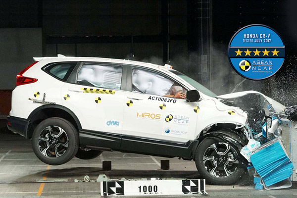  Honda CR-V Raih Standar Keselamatan Tertinggi Asean NCAP