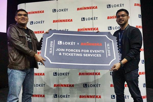  LOKET Gandeng Bhinneka Jualan Tiket Borongan