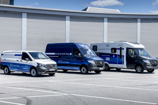  Tesla Lirik Van Listrik Mercedes-Benz Sprinter