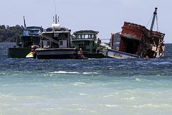  Penenggelaman Kapal Nelayan Asing di Batam