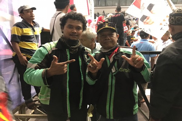  Ojek Daring pun Hadiri Pembekalan Relawan Prabowo-Sandi