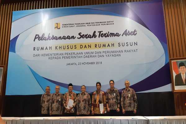  Kementerian PUPR Serahkan Aset Rusus dan Rusun Senilai Rp266 Miliar