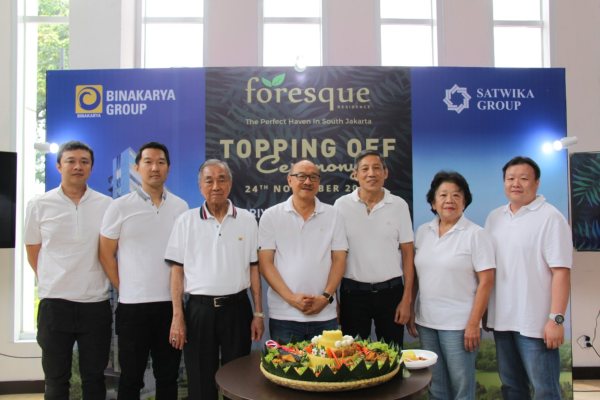  Griya Karunia Sejahtera Gelar Topping Off Apartemen Foresque Residence