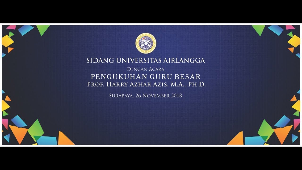  Harry Azhar Aziz, Mantan Ketua BPK Jadi Guru Besar FEB Unair ke-24